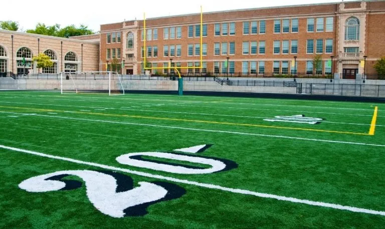 synthetic turf football field