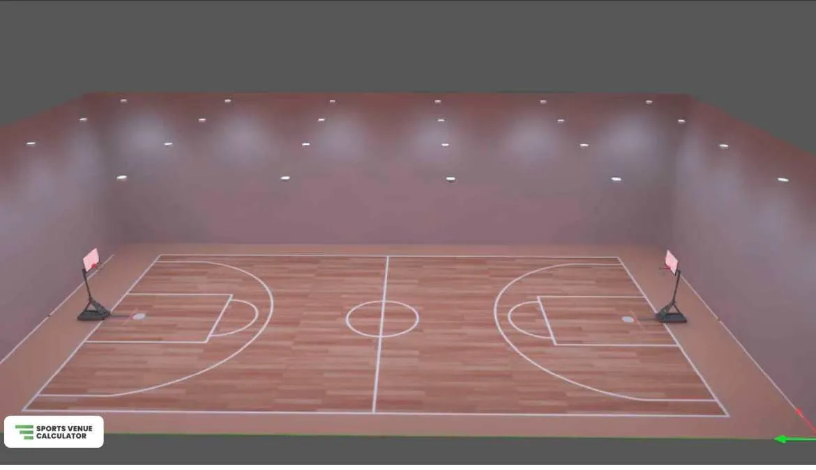 High school gymnasium lighting design