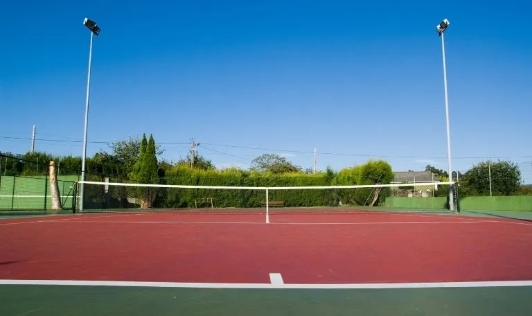 tennis court lighting layout and design