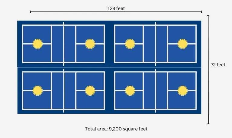 indoor pickleball court lighting layout for recreational play