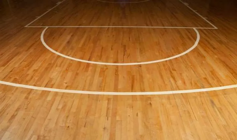 Wood flooring best sale for basketball