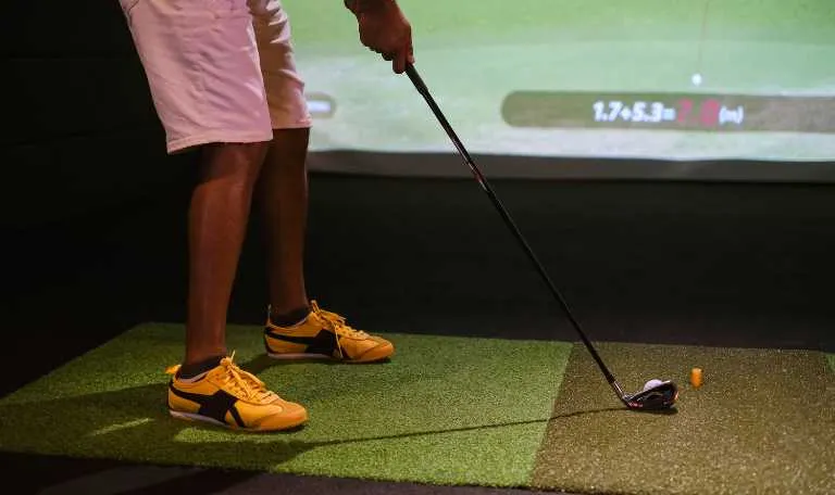 golf simulator and driving range domes