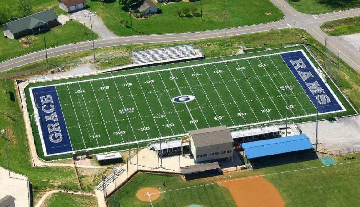 Sporturf football field installation