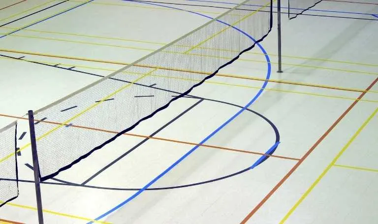 indoor badminton court