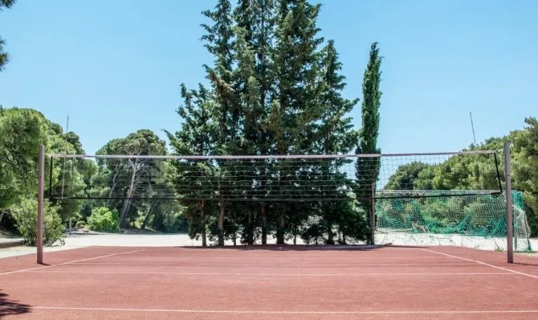 outdoor volleyball court cost