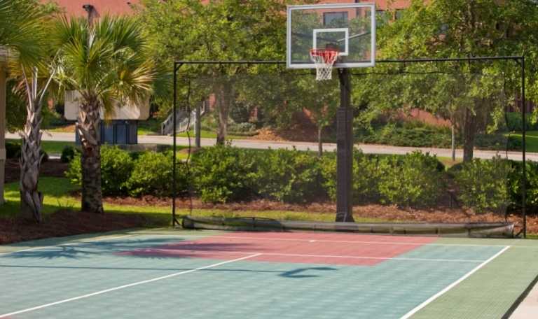 modular basketball court tiles