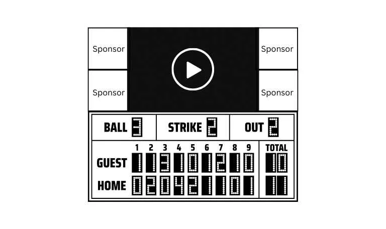 Scoreboards and refereeing solutions for several sports