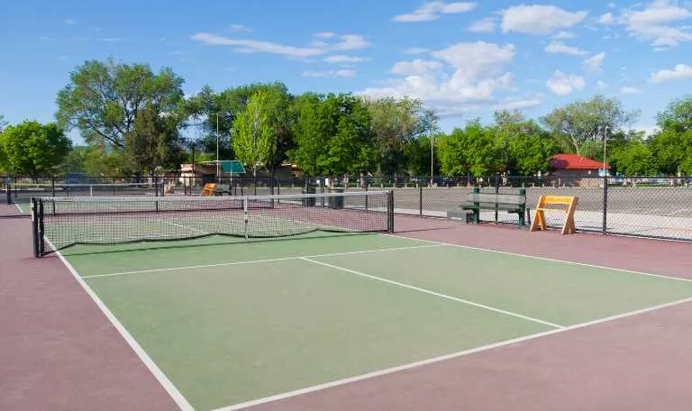 Pickleball court construction