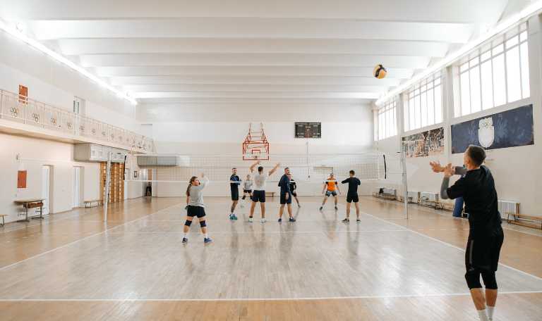 volleyball court lighting