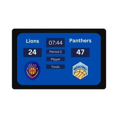 led basketball video scoreboard