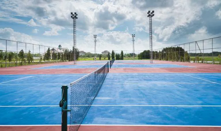 tennis court construction company