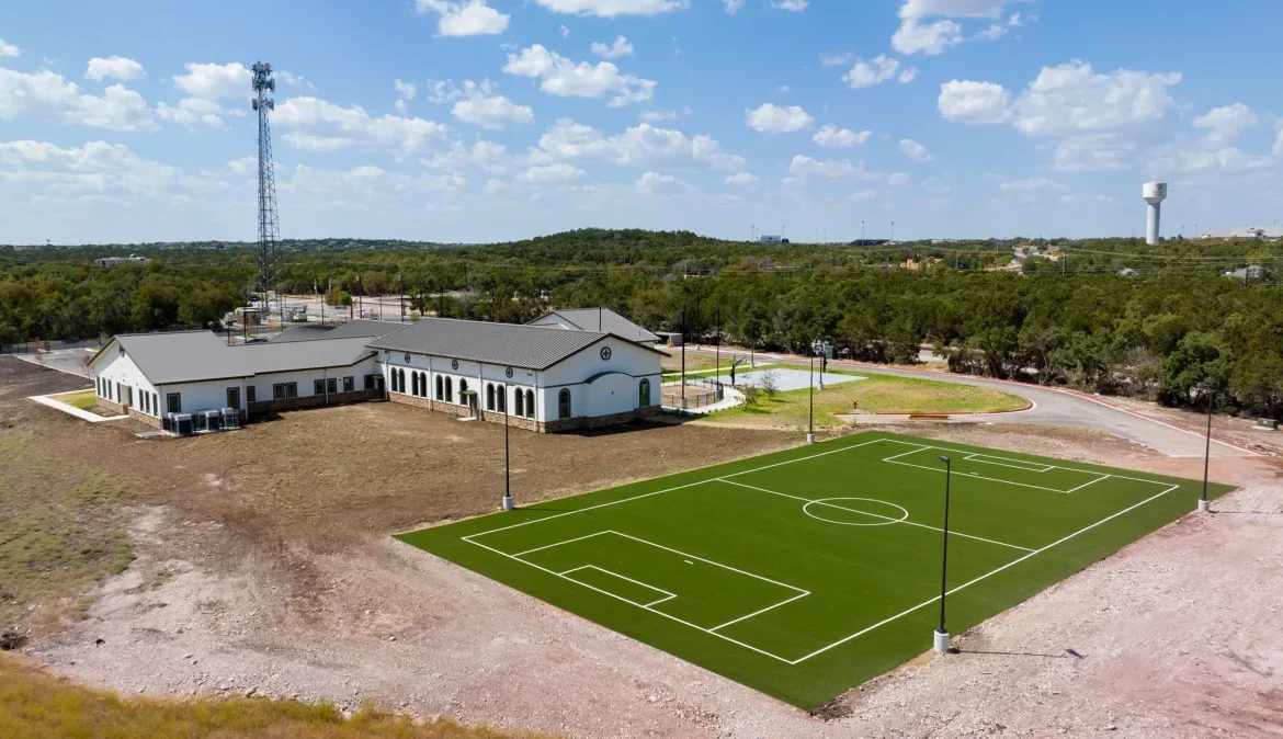 Soccer field installation by Southern Turf Co