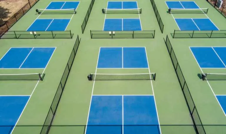 Pickleball court construction