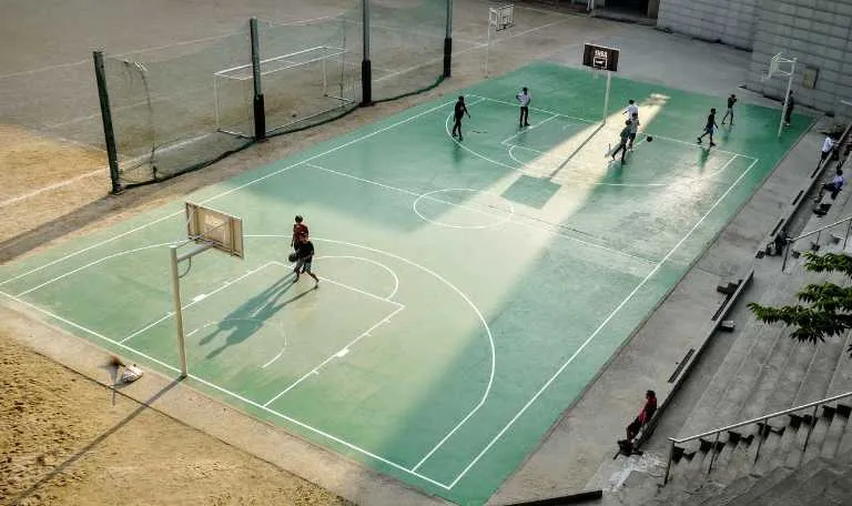 outdoor basketball court design factors
