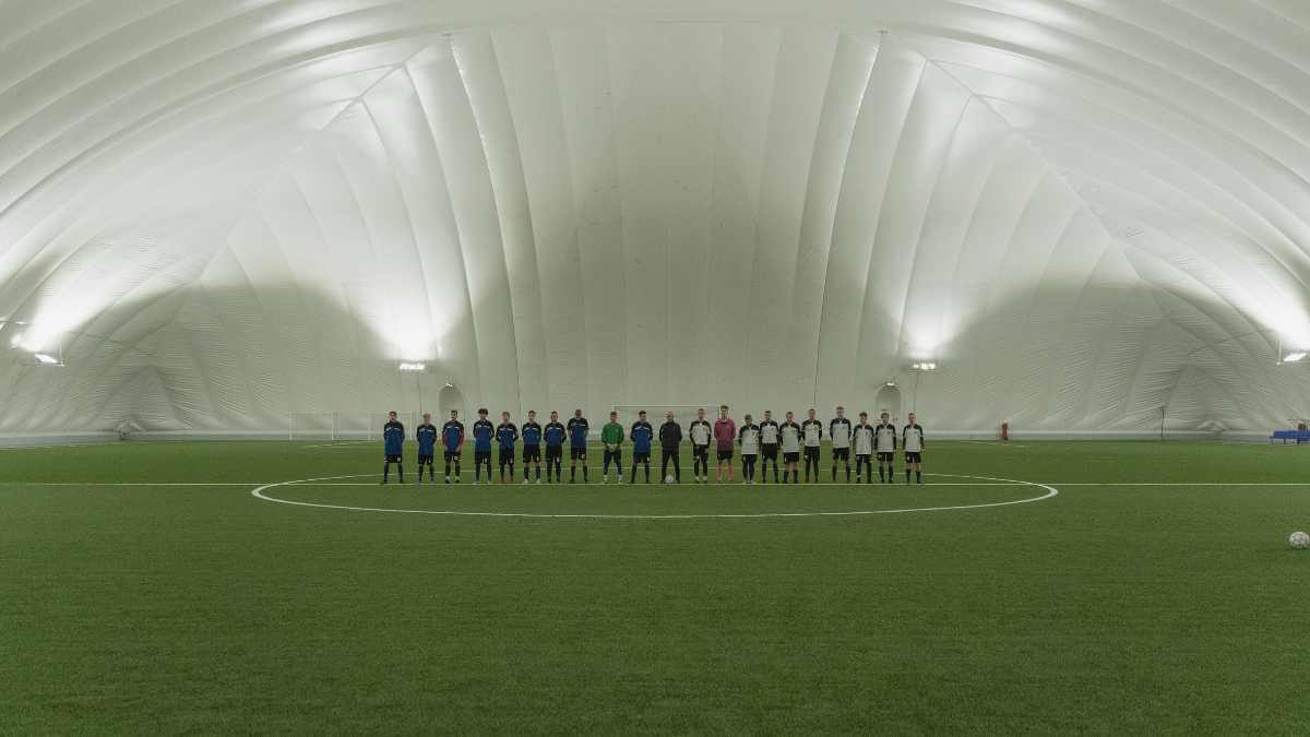 soccer sports dome structure