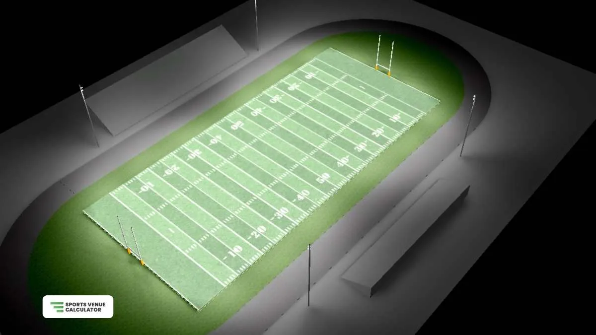 Lighting layout for a football stadium (IES Class III)