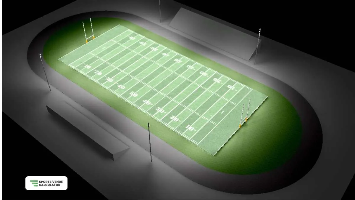 Lighting layout for a football stadium (IES Class III)