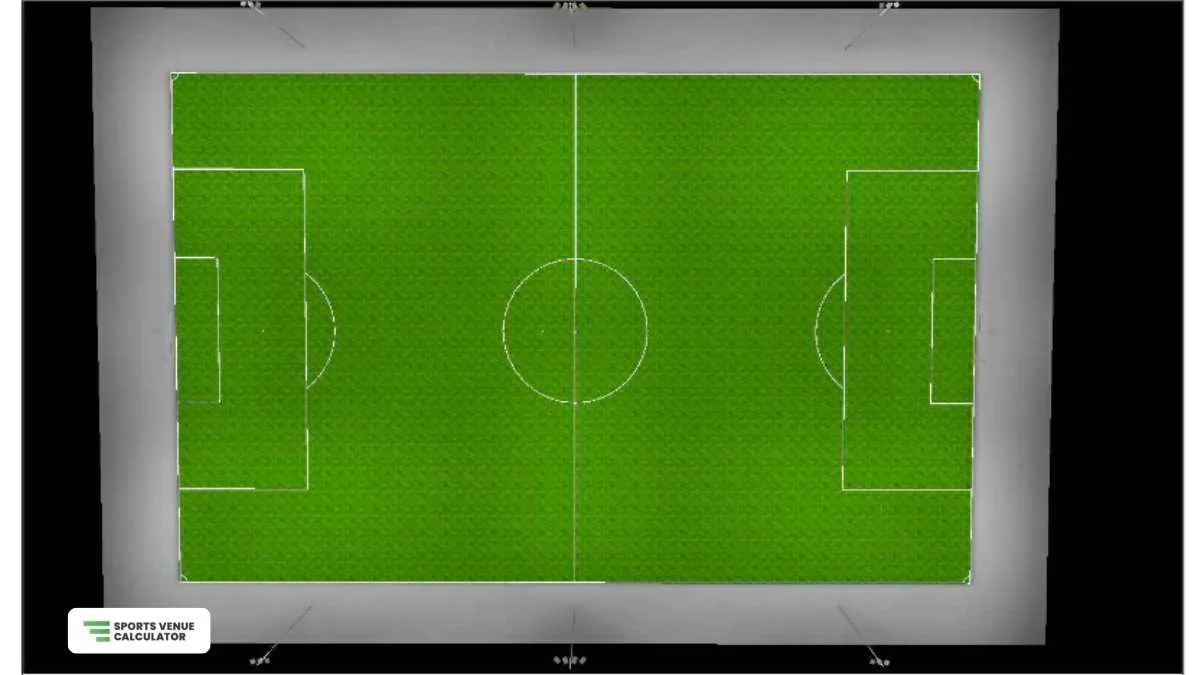 Lighting layout for a soccer stadium (IES Class III)