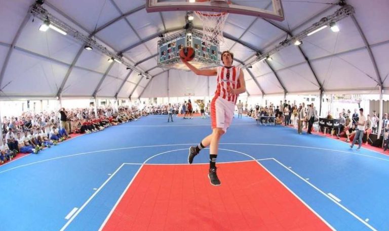 versacourt indoor modular basketball court