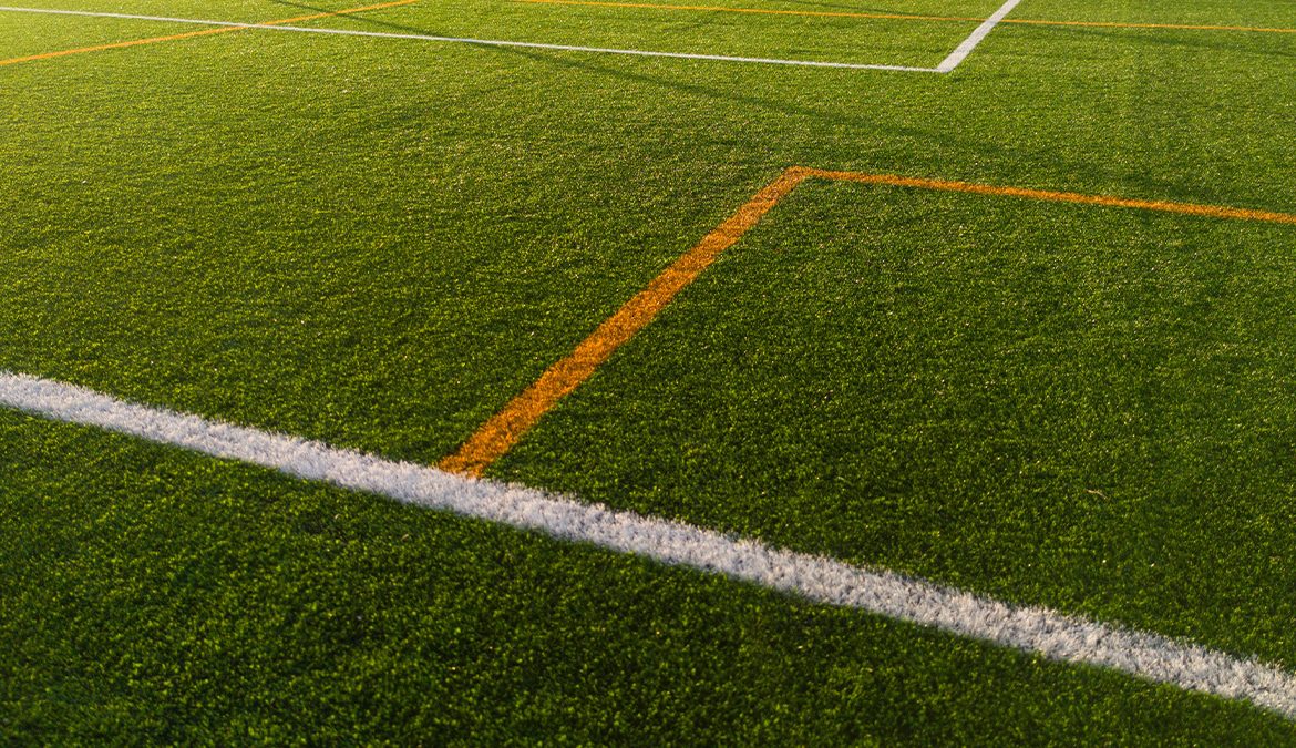 artificial turf field installation