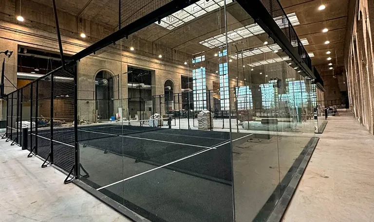 indoor padel court by mejorset