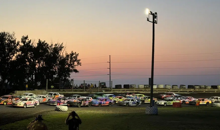 600 watt floodlight on derby race track