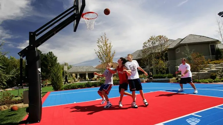versacourt outdoor modular basketball game court
