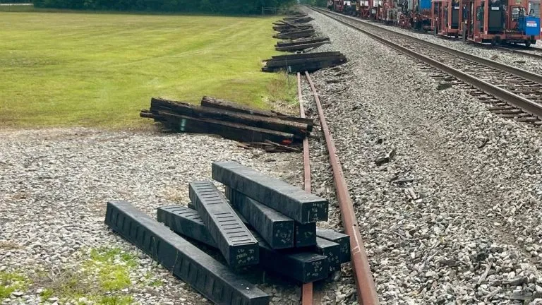 Railroad Replacement ties ready